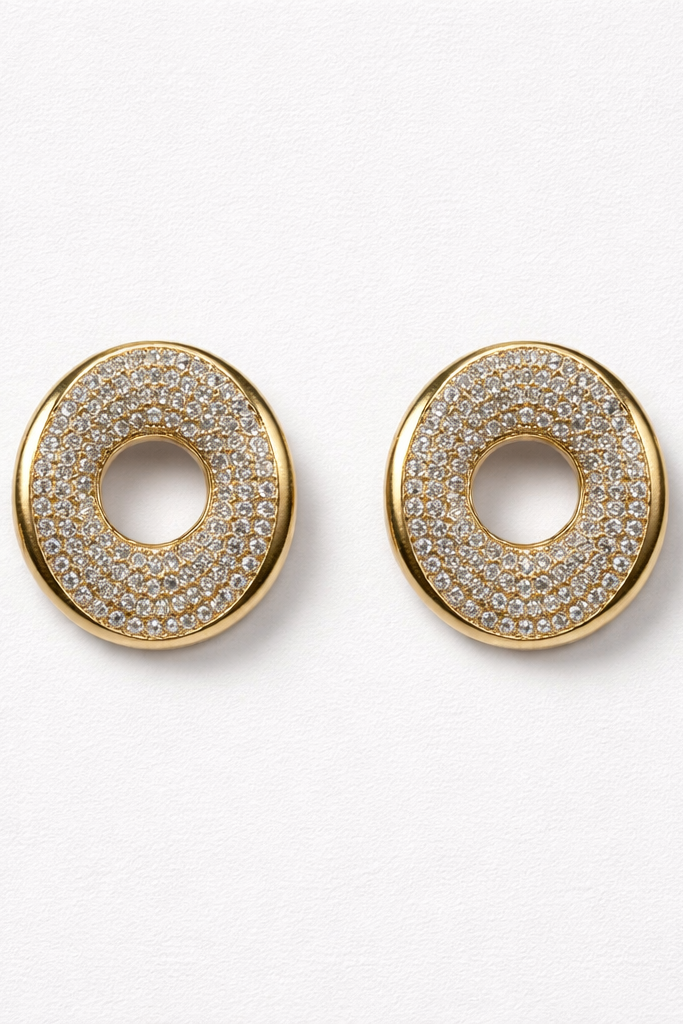 Edelstahl-Ohrstecker „Luna Sparkle“