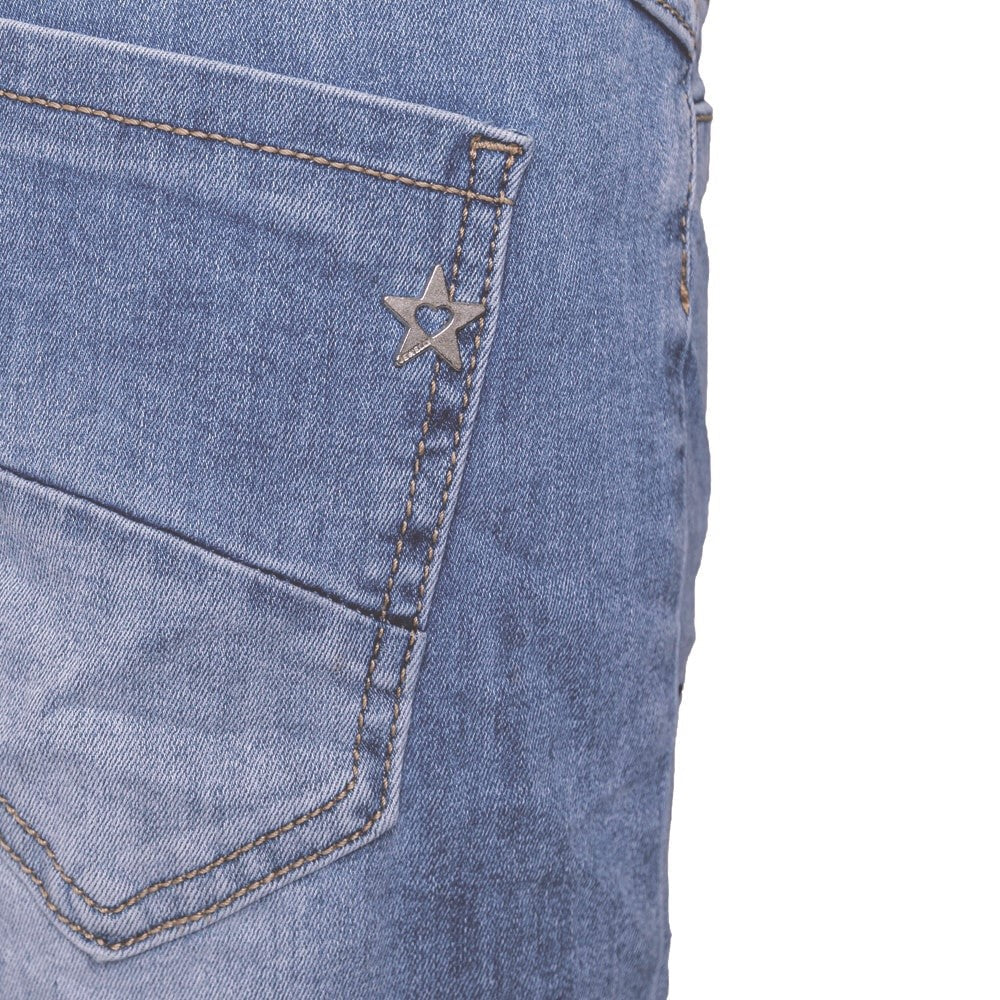 Jewelly Damen Jeans Boyfriend -Cut 2603