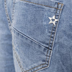 Jewelly Damen Jeans im Used Look 26101