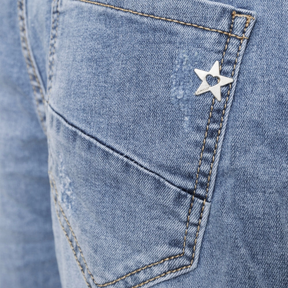 Jewelly Damen Jeans im Used Look 26101