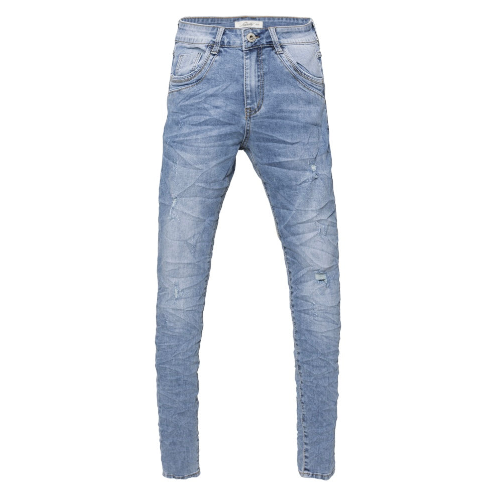 Jewelly Damen Jeans im Used Look 26101