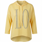 Hoodie mit Strass-Print „LOVE“ – Casual Glam Fit