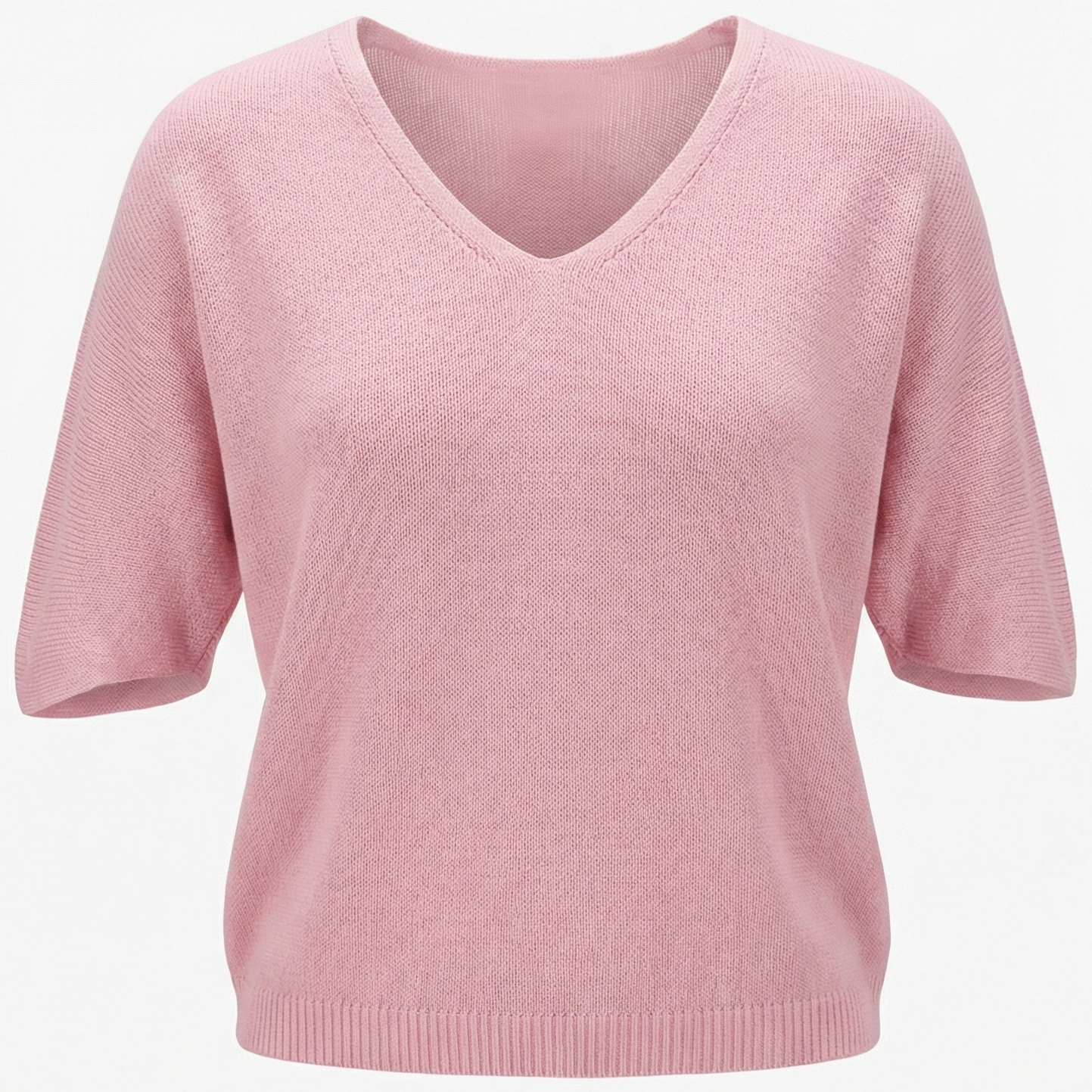 Feinstrick Pullover mit V-Ausschnitt