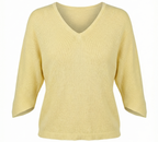Feinstrick Pullover mit V-Ausschnitt