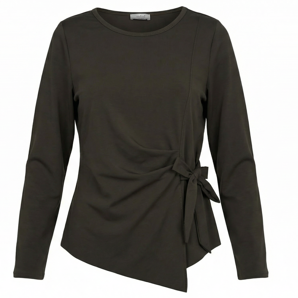 Longsleeve mit Wickel-Detail