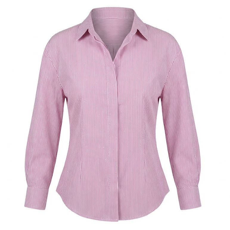 Gestreifte Bluse mit Strassdetails
