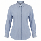 Gestreifte Bluse mit Strassdetails