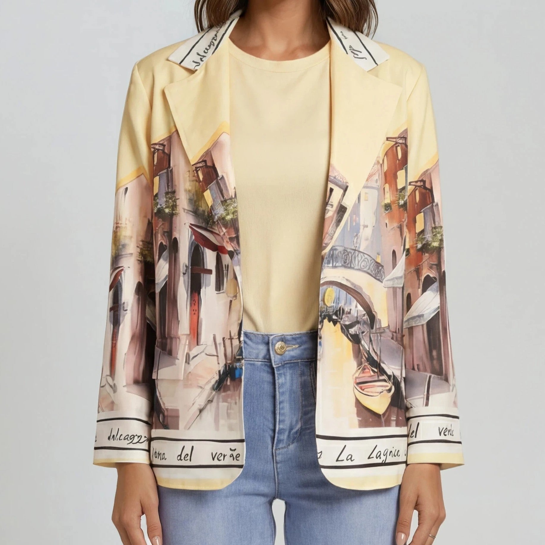 Printed Blazer
