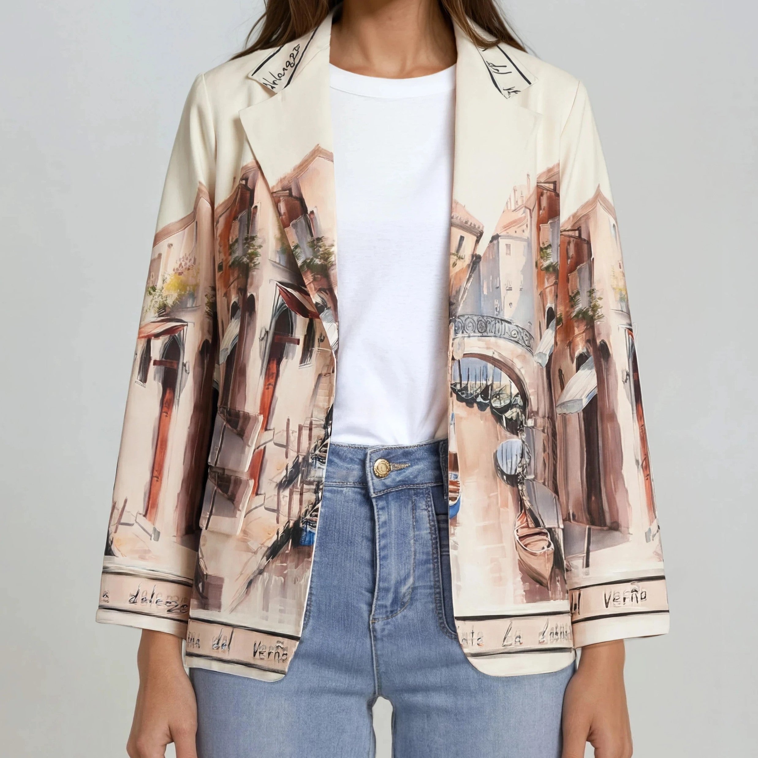 Printed Blazer