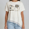 Print Lace Shirt