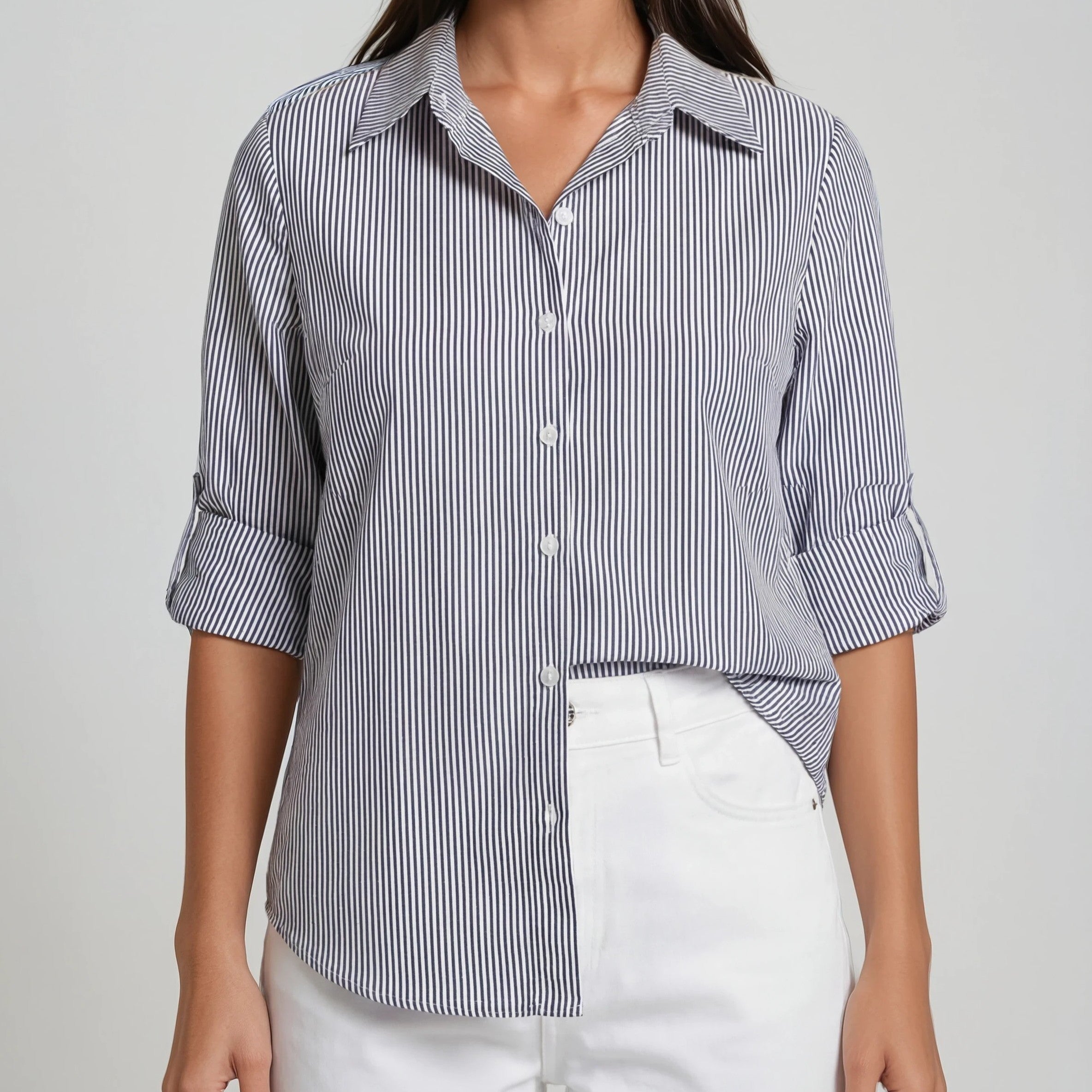 Streifenbluse – Relaxed Fit