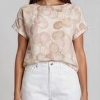 Printed Blouse - Circle Design