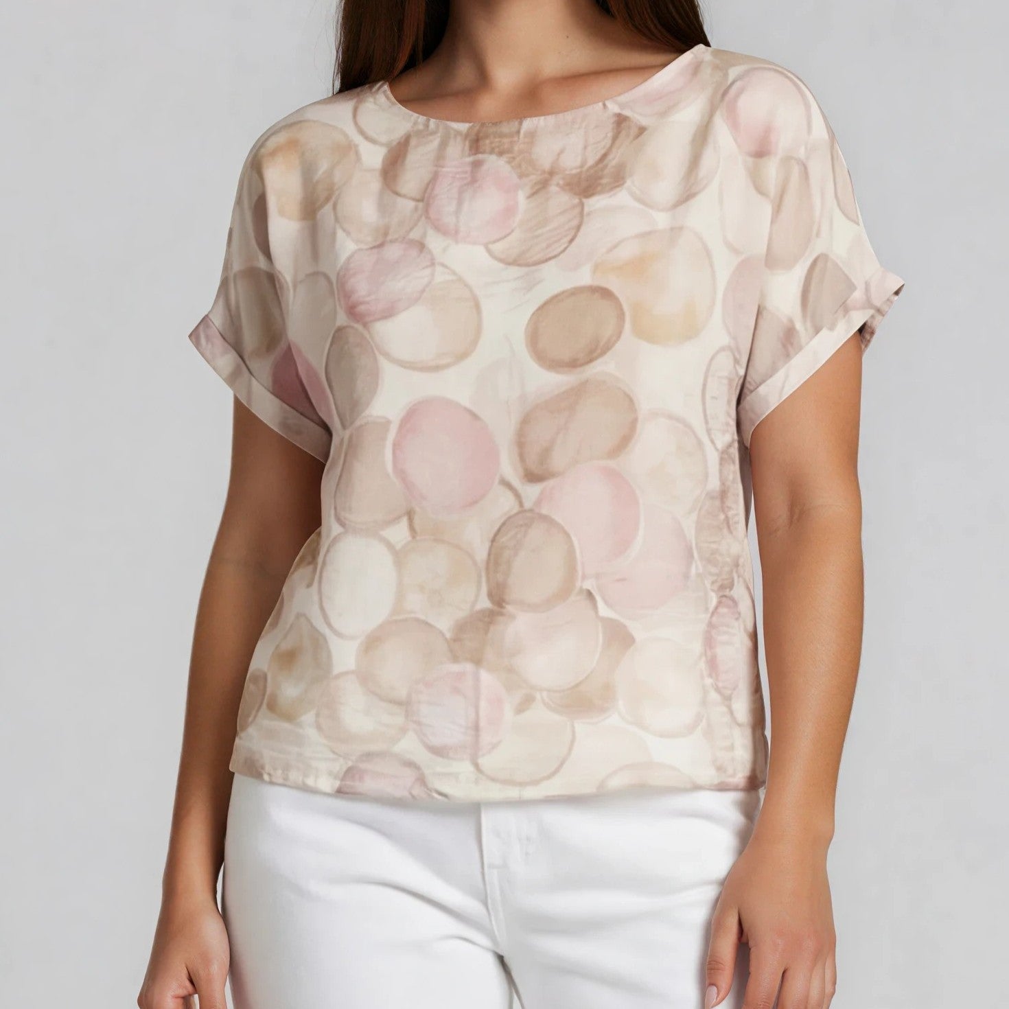 Printed Blouse - Circle Design