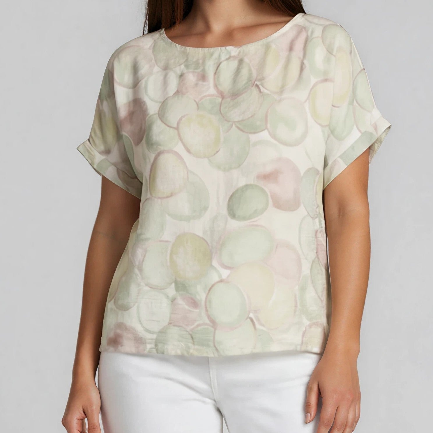 Printed Blouse - Circle Design