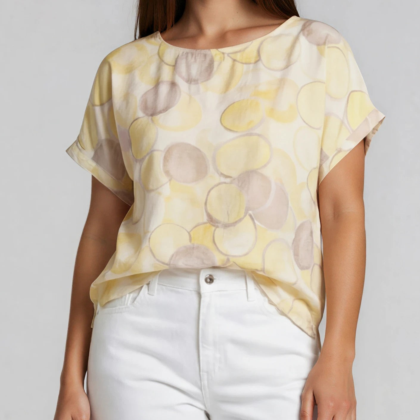 Printed Blouse - Circle Design