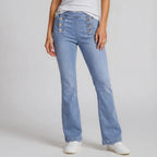 Button Detail Jeans