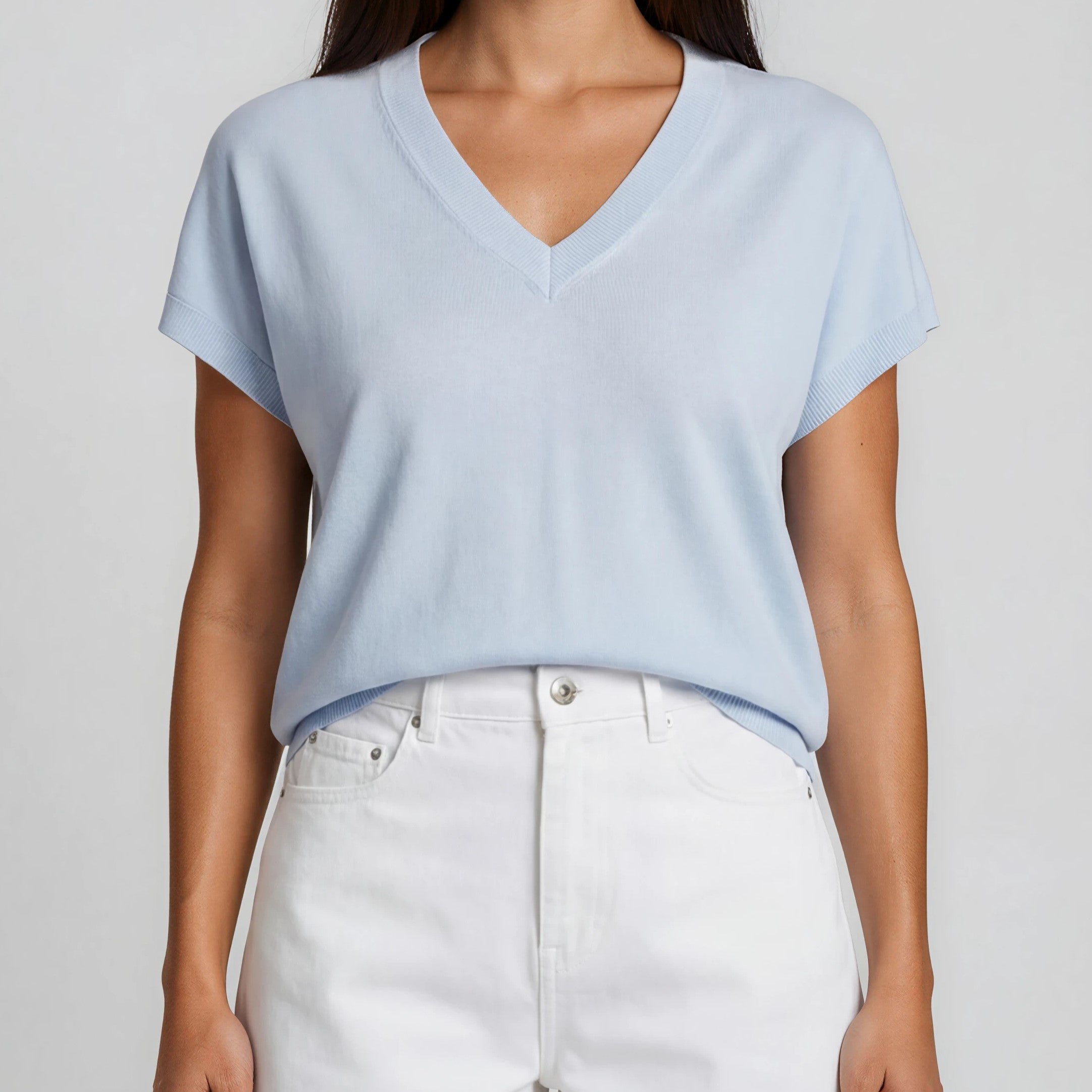 Soft Knit V-Neck Shirt