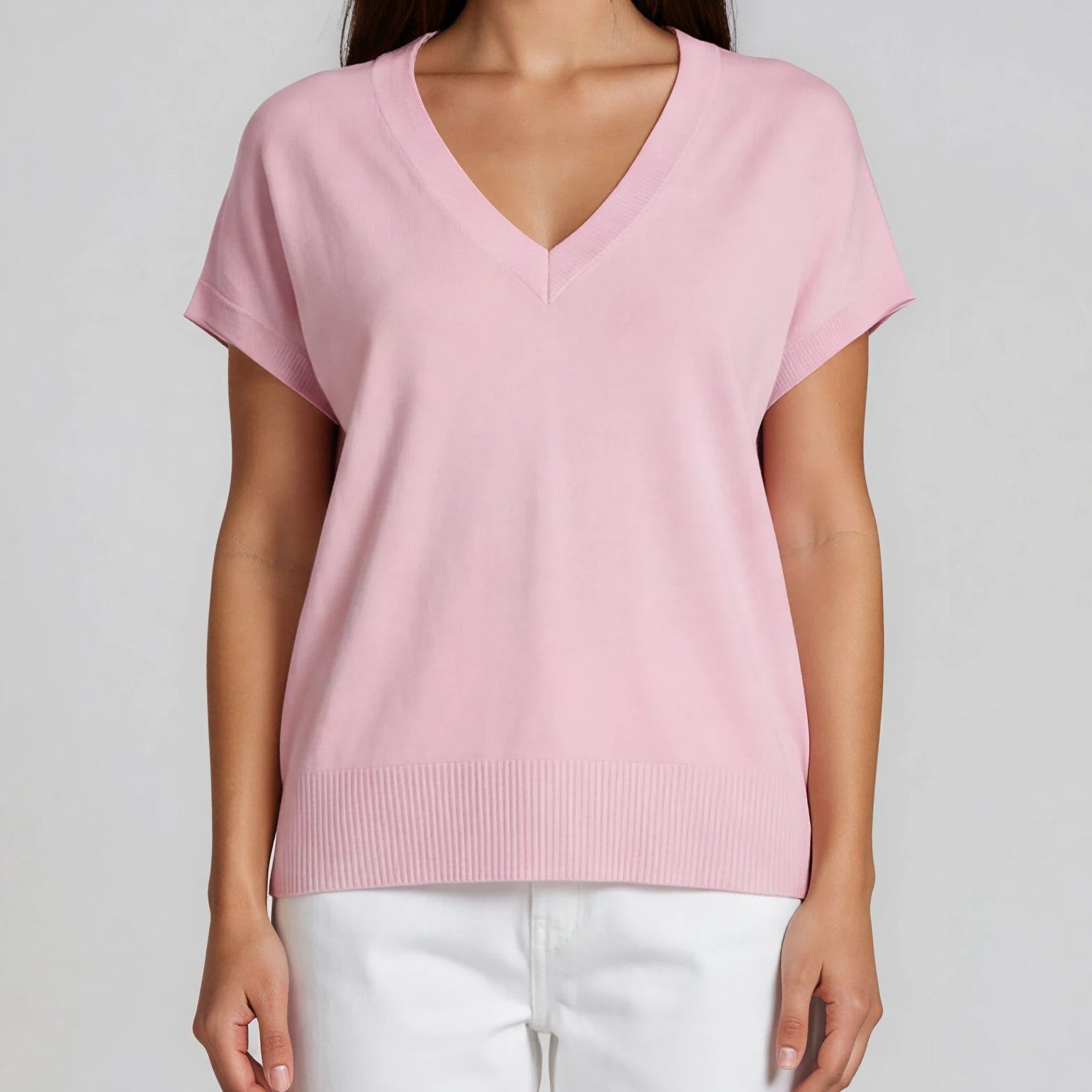 Soft Knit V-Neck Shirt