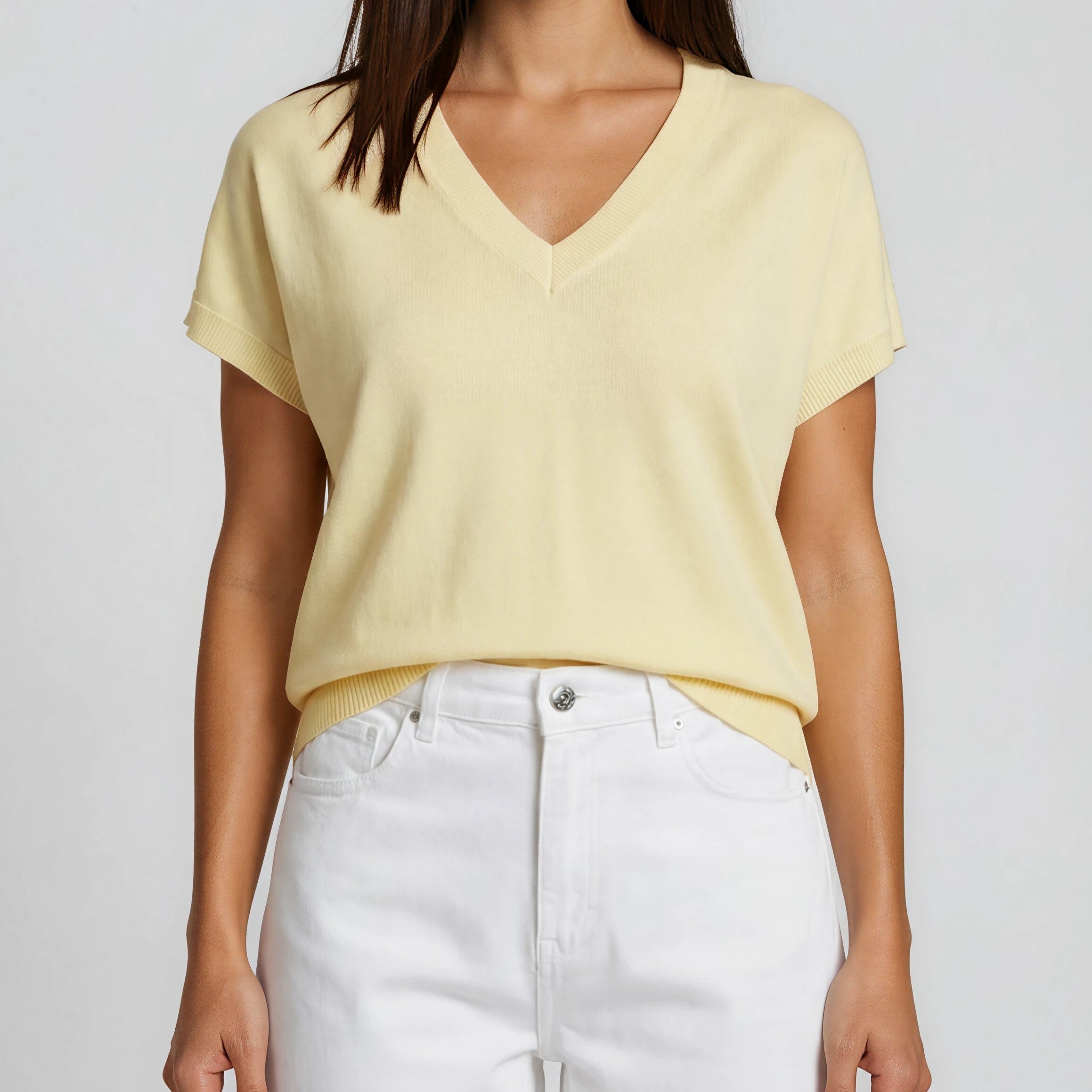 Soft Knit V-Neck Shirt