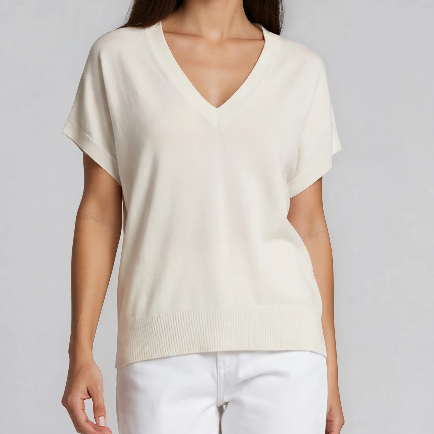 Soft Knit V-Neck Shirt