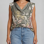 Blusentop mit floralem Print