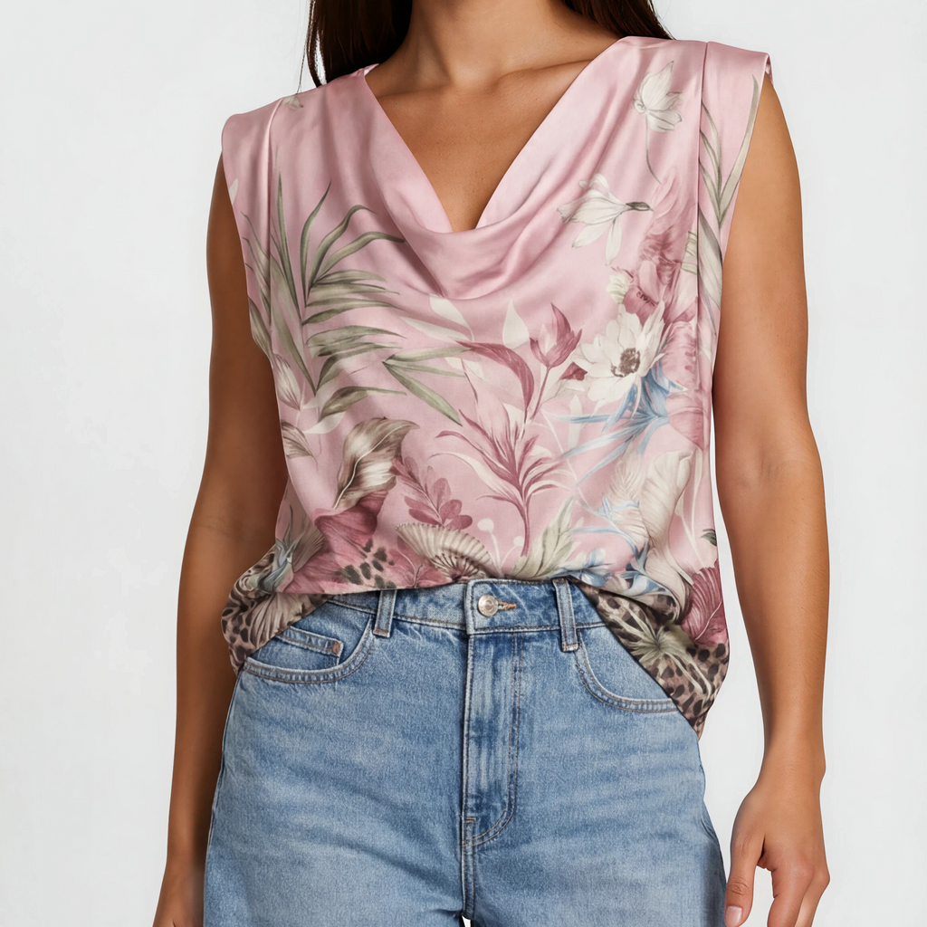 Blusentop mit floralem Print