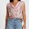 Blusentop mit floralem Print
