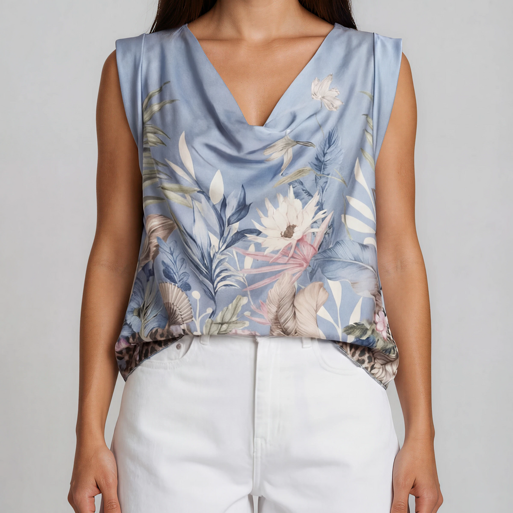 Blusentop mit floralem Print