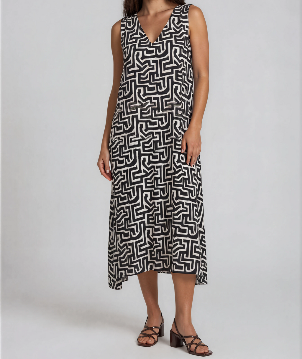 Midi-Kleid Graphic Style