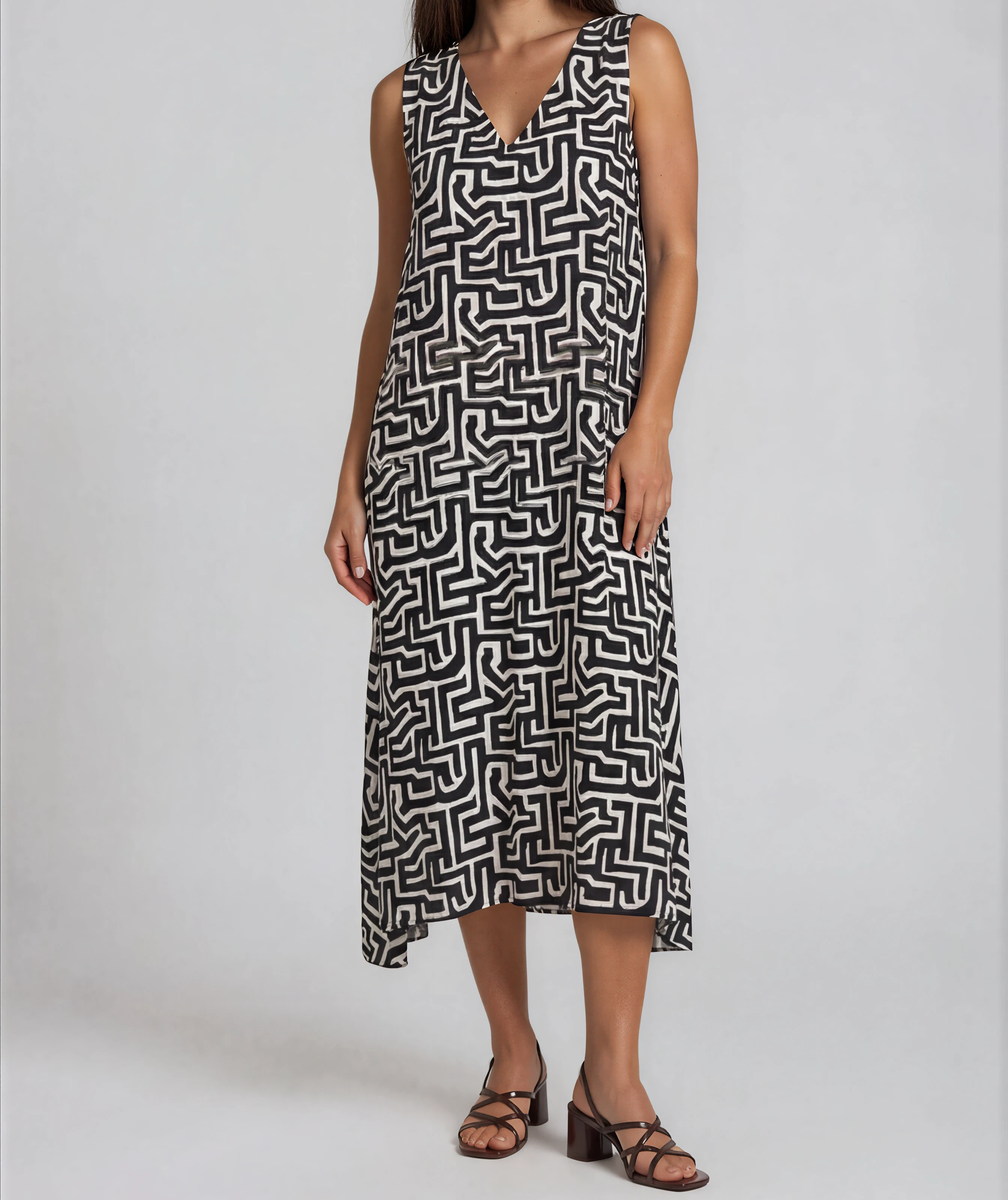 Midi-Kleid Graphic Style