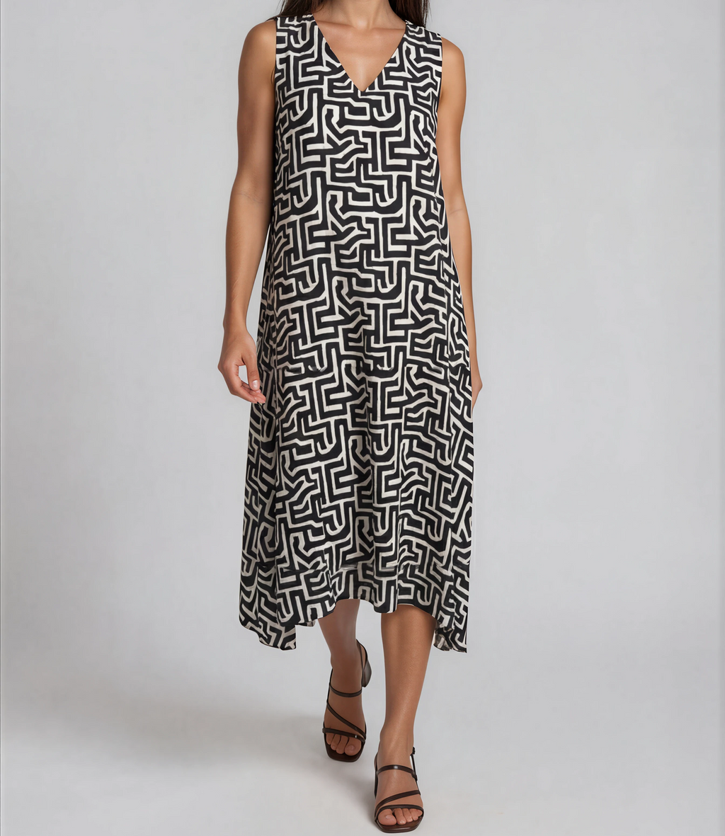 Midi-Kleid Graphic Style