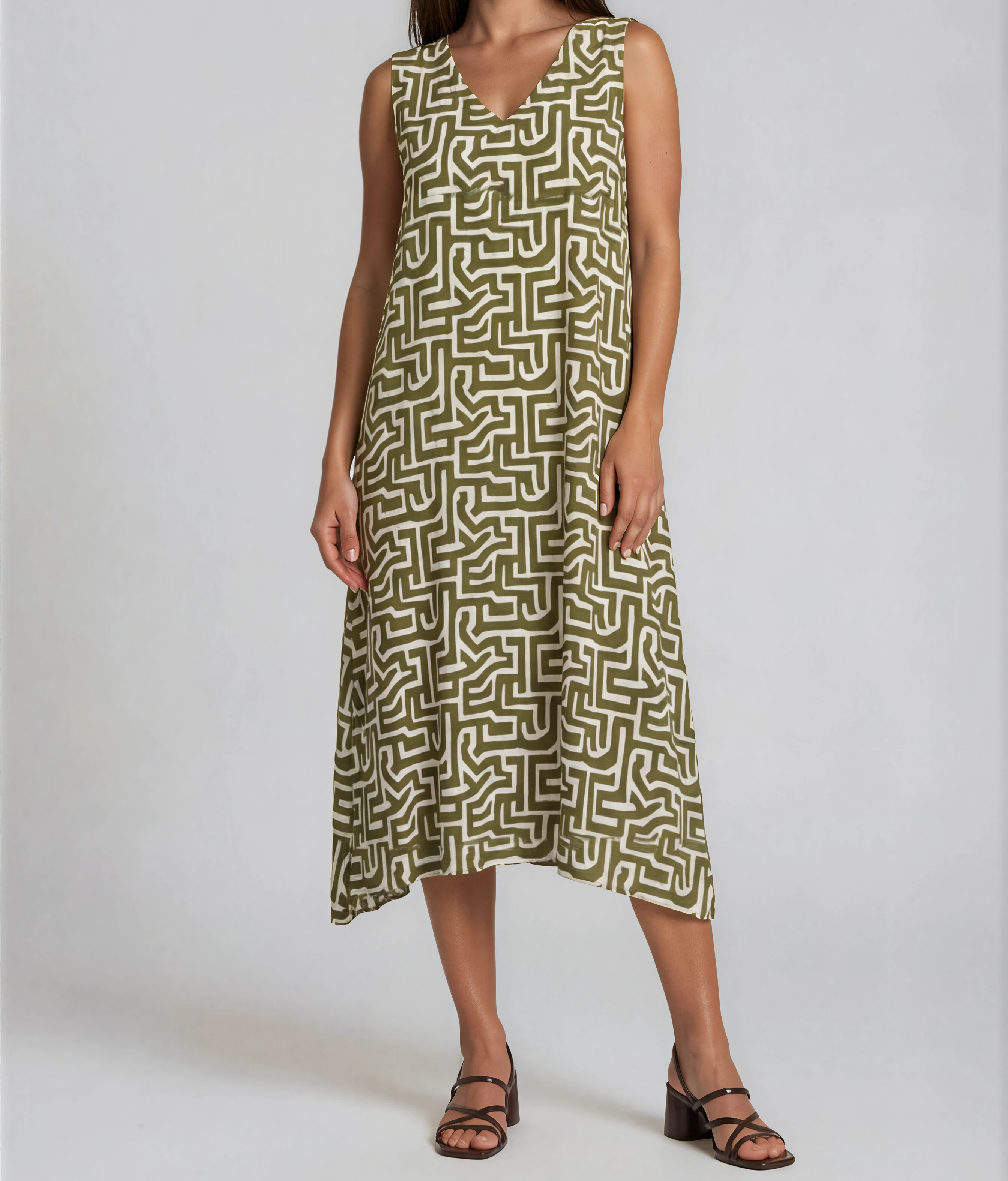 Midi-Kleid Graphic Style