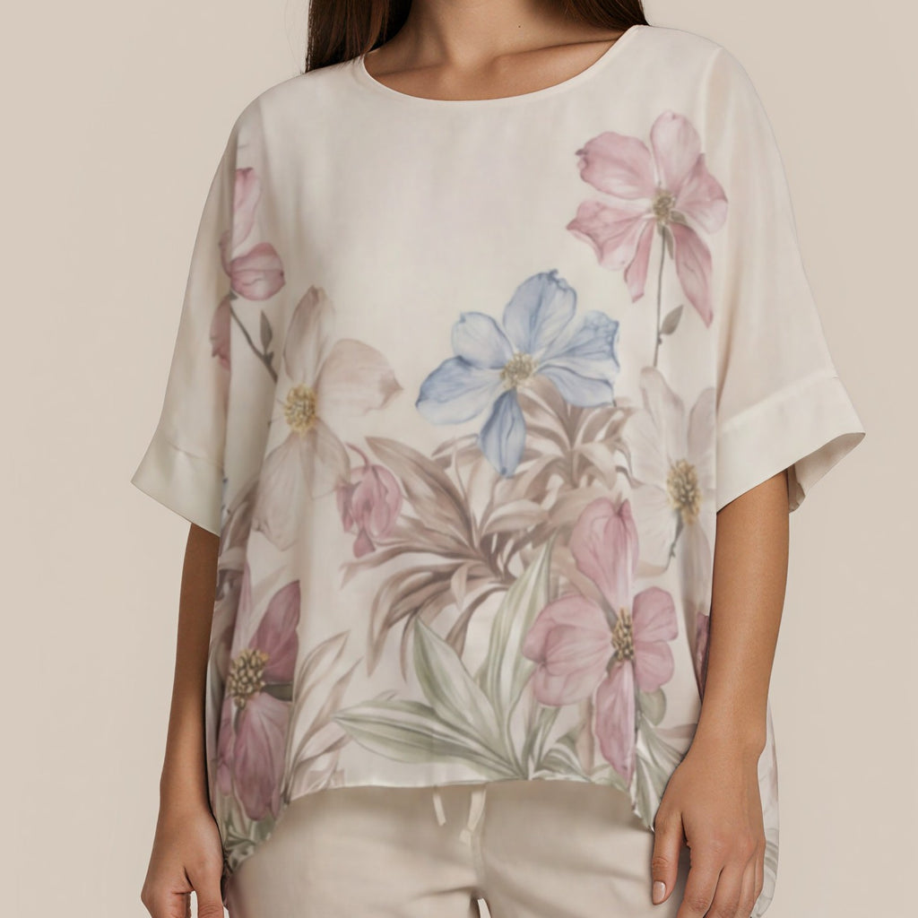 Florale Chiffon-Bluse
