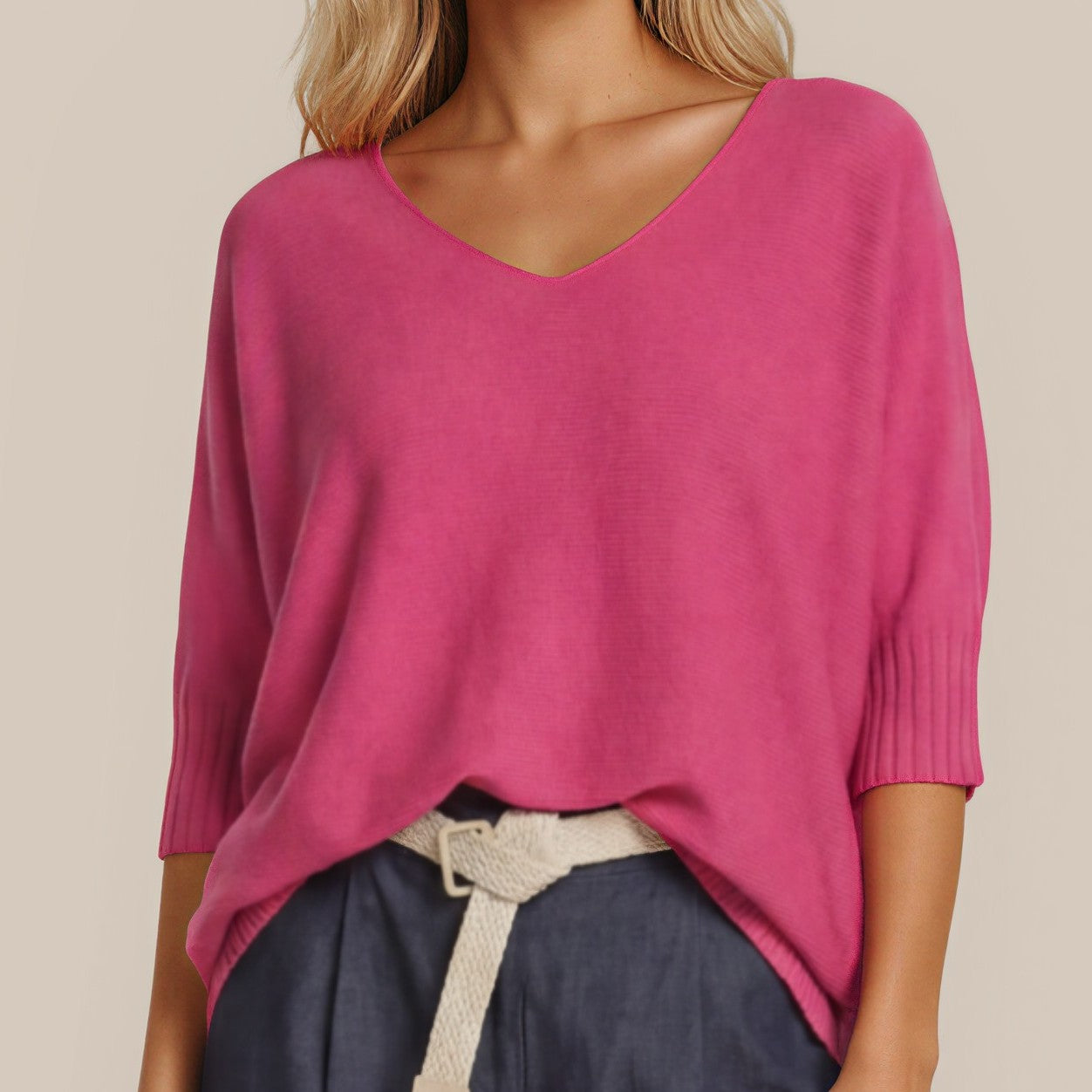 Feinstrick-Pullover