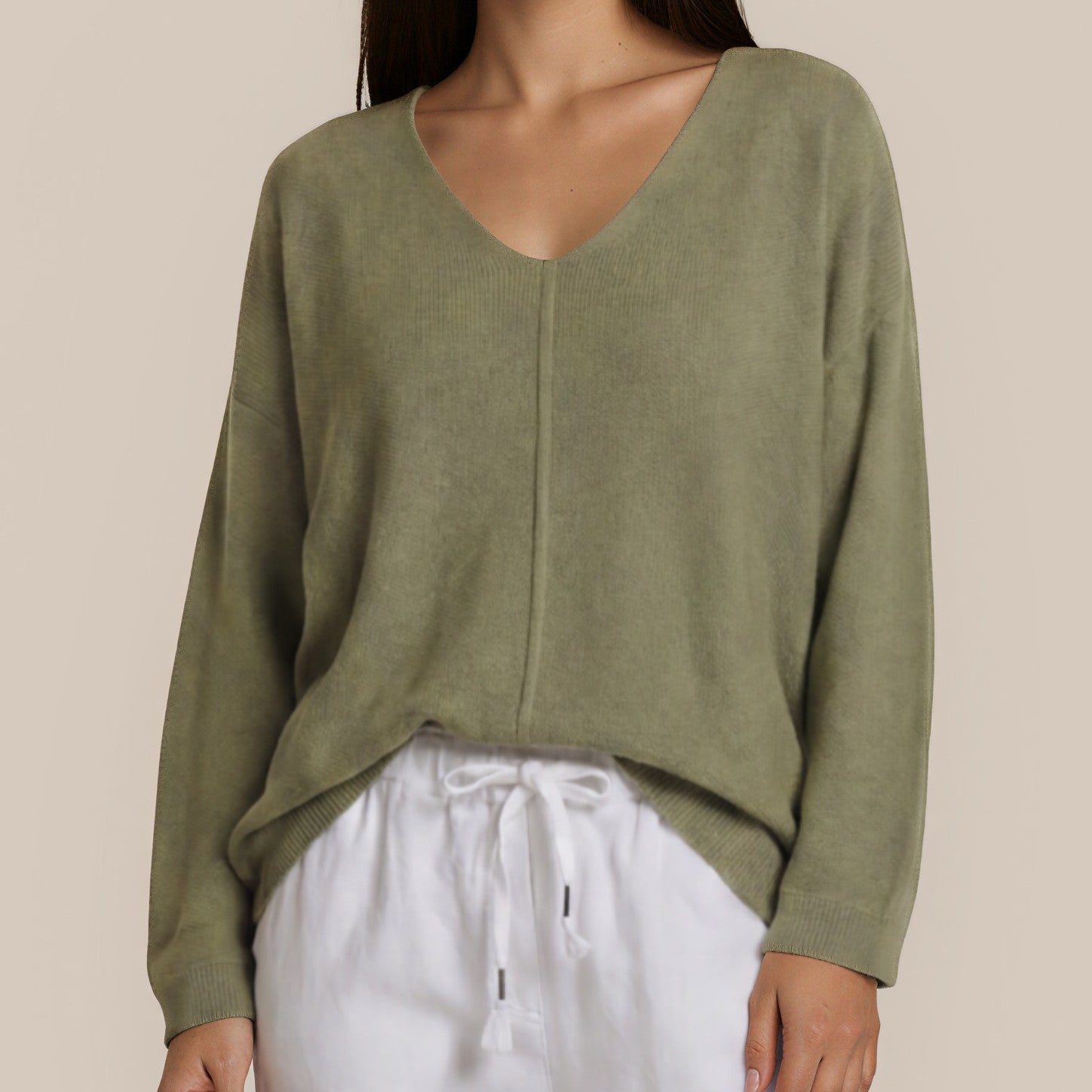 Leichter Feinstrick-Pullover
