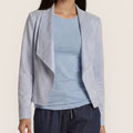 Elegante Kurzjacke in Wildleder-Optik