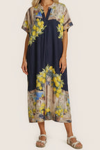 Mediterranes Maxi-Kleid „Limone“