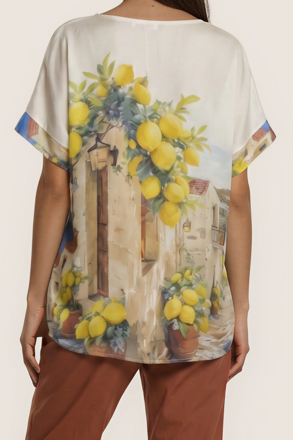 Mediterranes Statement-Shirt „Limone“