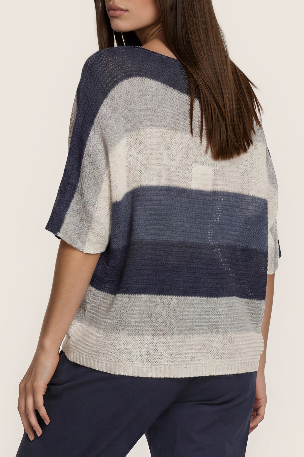 Strickpullover mit Farbverlauf & Glanzdetail