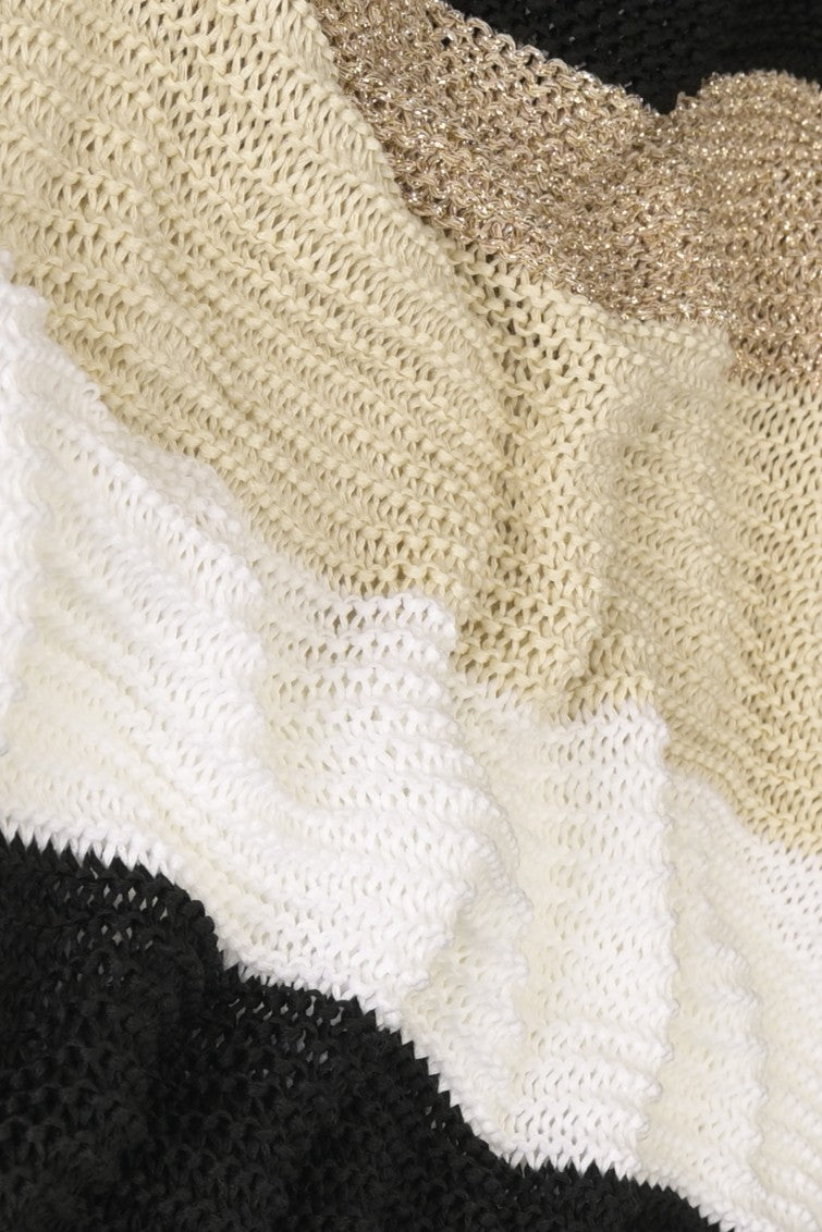 Strickpullover mit Farbverlauf & Glanzdetail