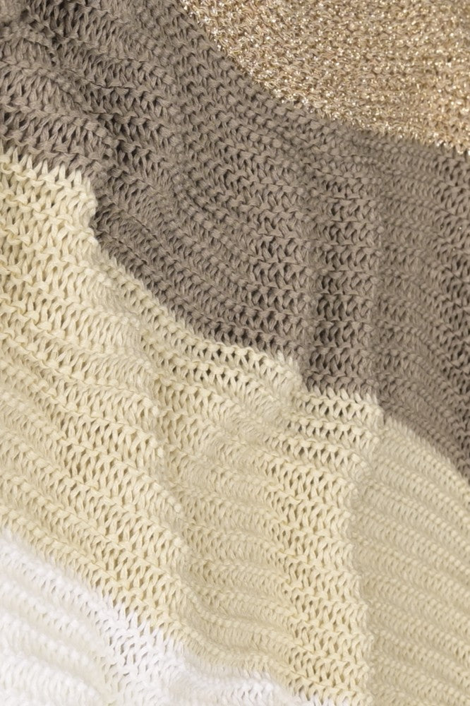 Strickpullover mit Farbverlauf & Glanzdetail