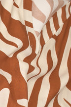 Gemustertes Midi-Kleid Ethno-Print
