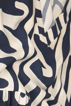Gemustertes Midi-Kleid Ethno-Print