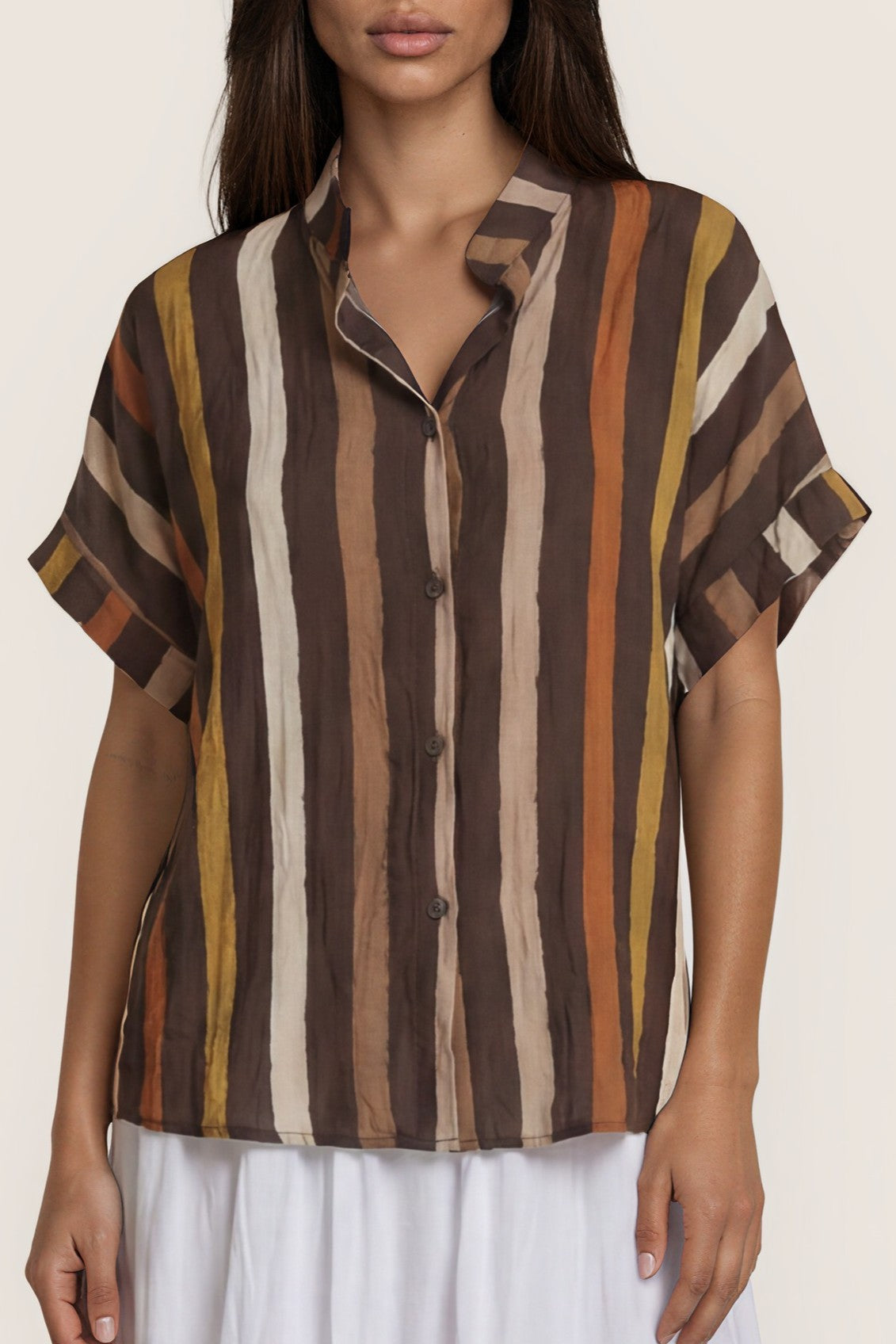 Gestreifte Oversize-Bluse