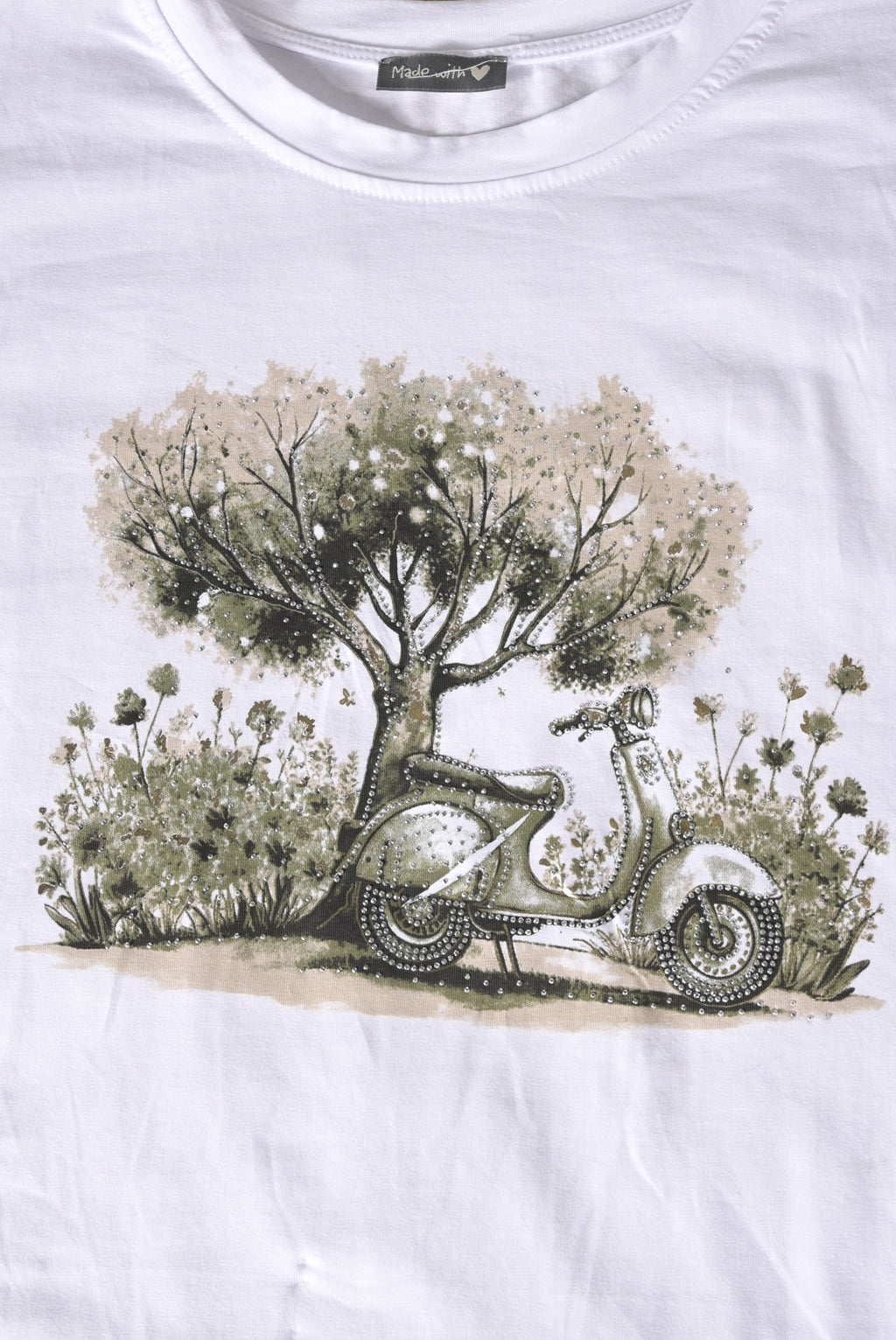 T-Shirt mit Vespa-Print