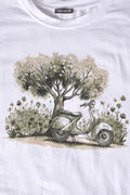 T-Shirt mit Vespa-Print