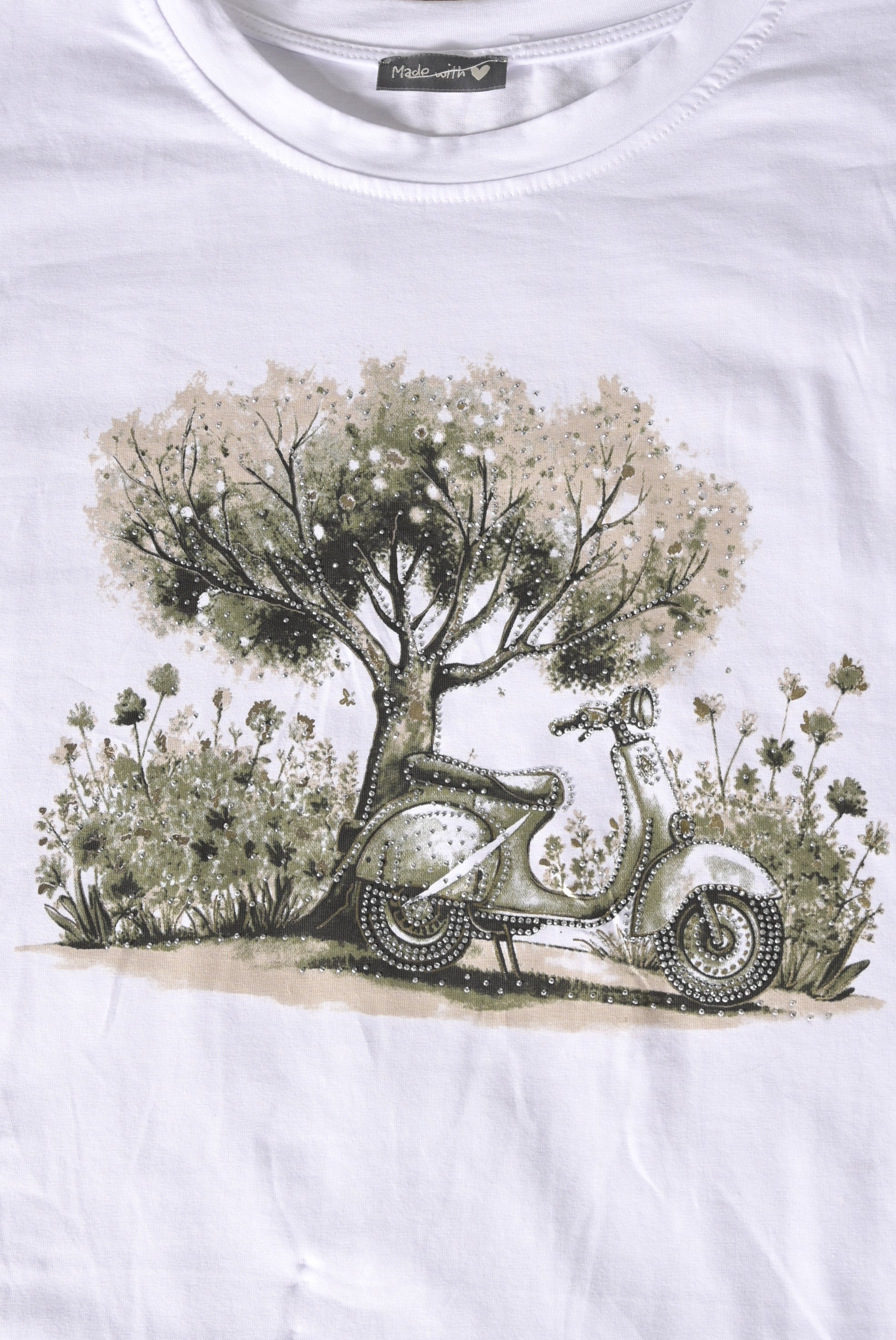 T-Shirt mit Vespa-Print