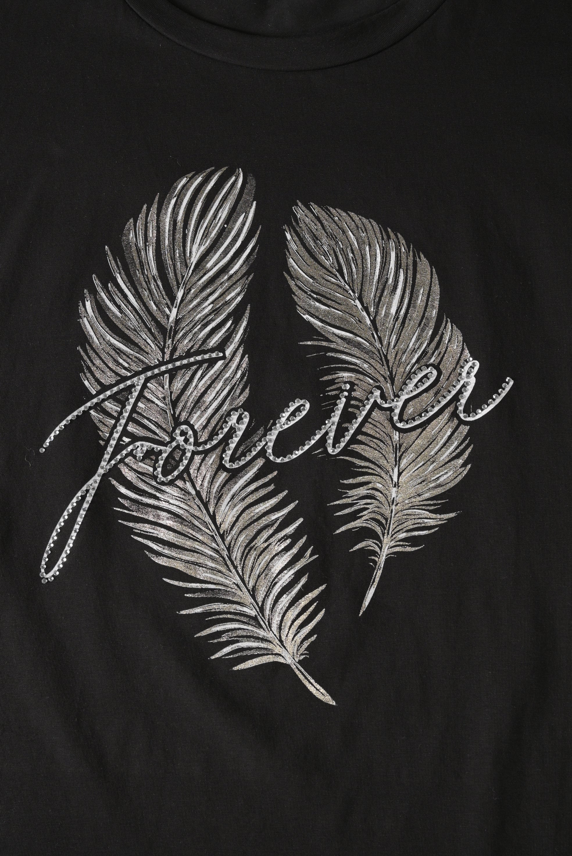T-Shirt mit Feder-Print „Forever“