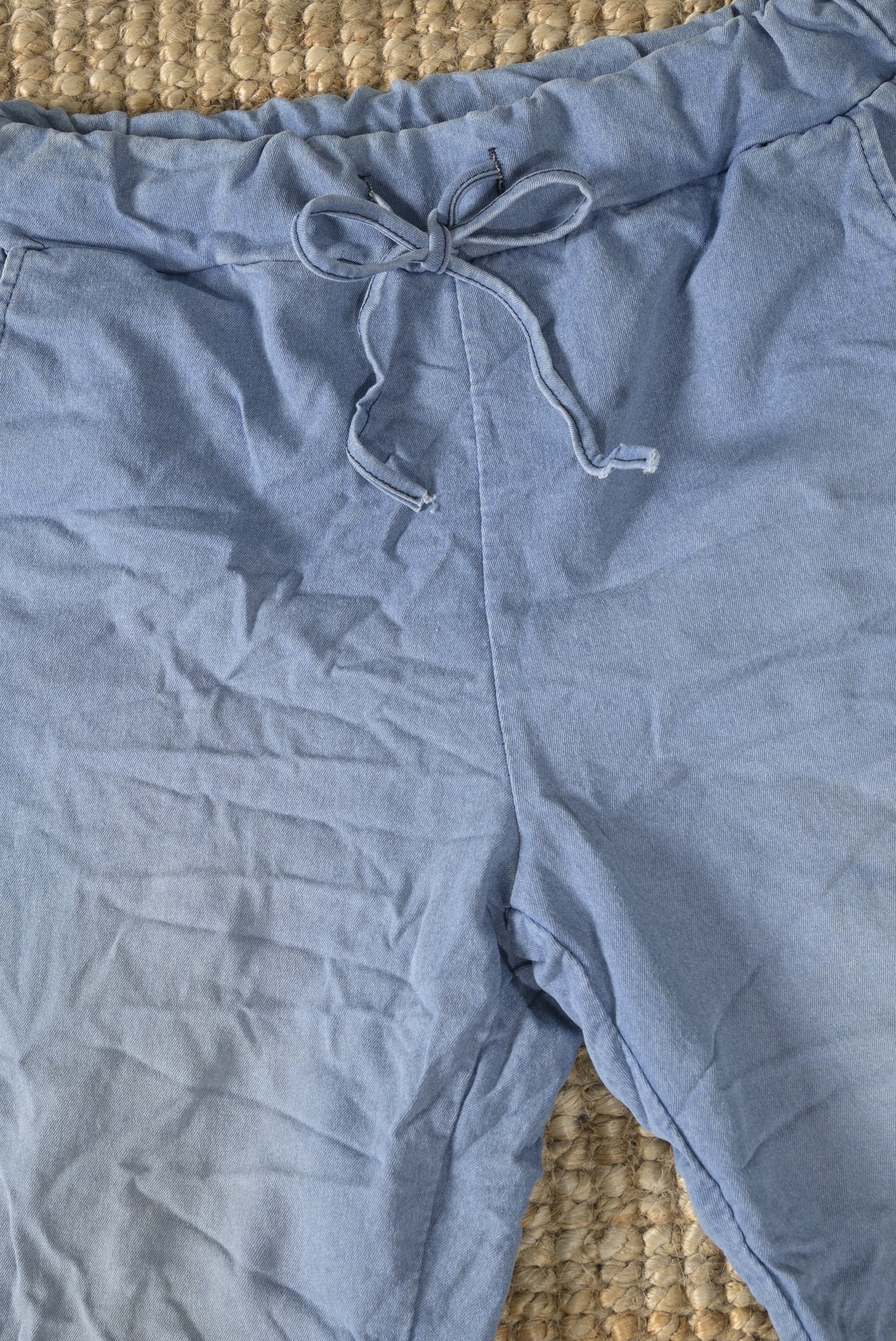 Bequeme Jogger-Hose in softer Denim-Optik