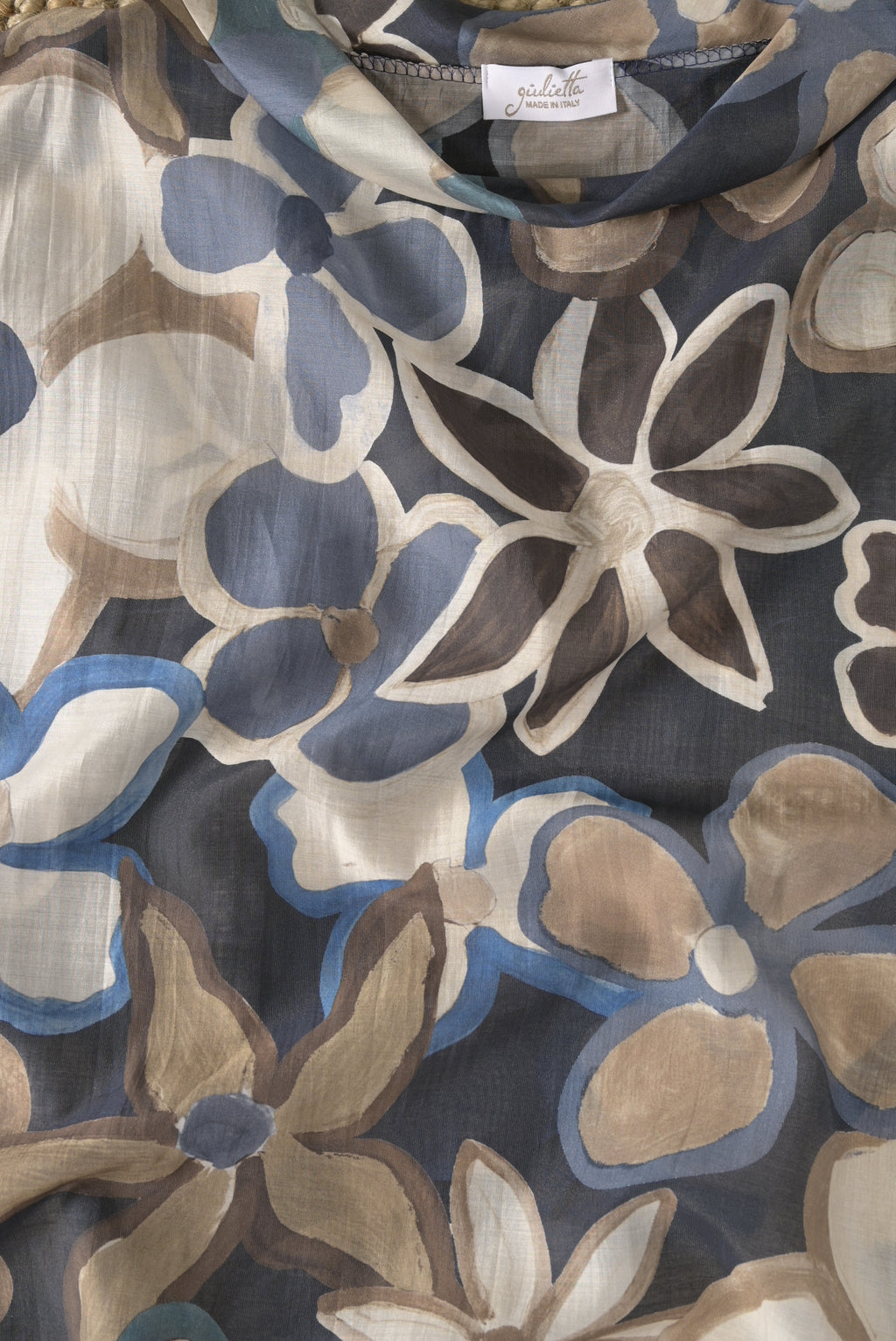 Blusenshirt mit floralem Aquarell-Print